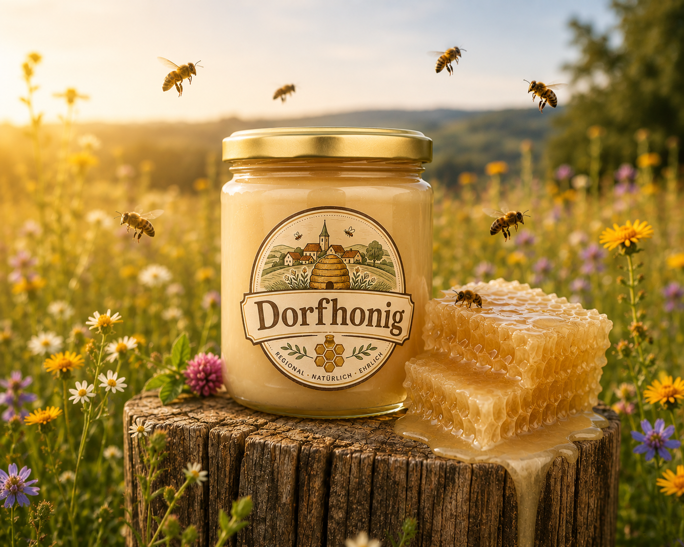Dunkler Honig aus der Waldregion